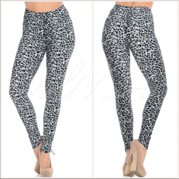 Snow Leopard Leggings - Picture 2 of 2
